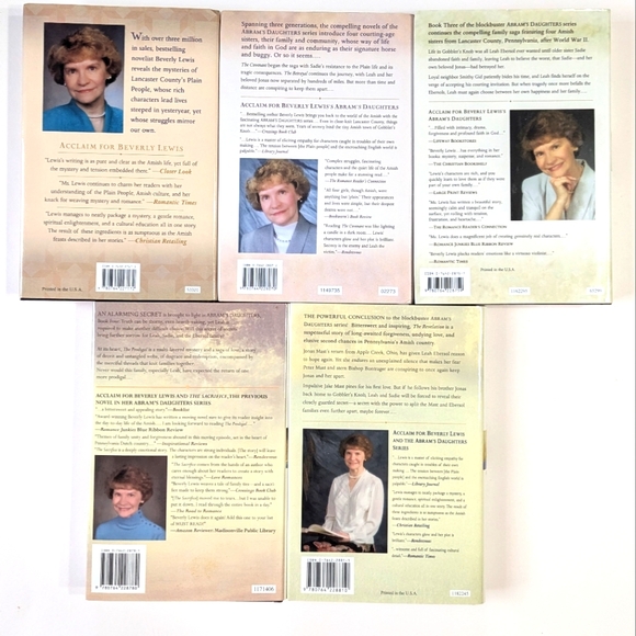 Lot of 5 Hardcover Books by Beverly Lewis - Abram's Daughters Complete Series - Picture 2 of 3